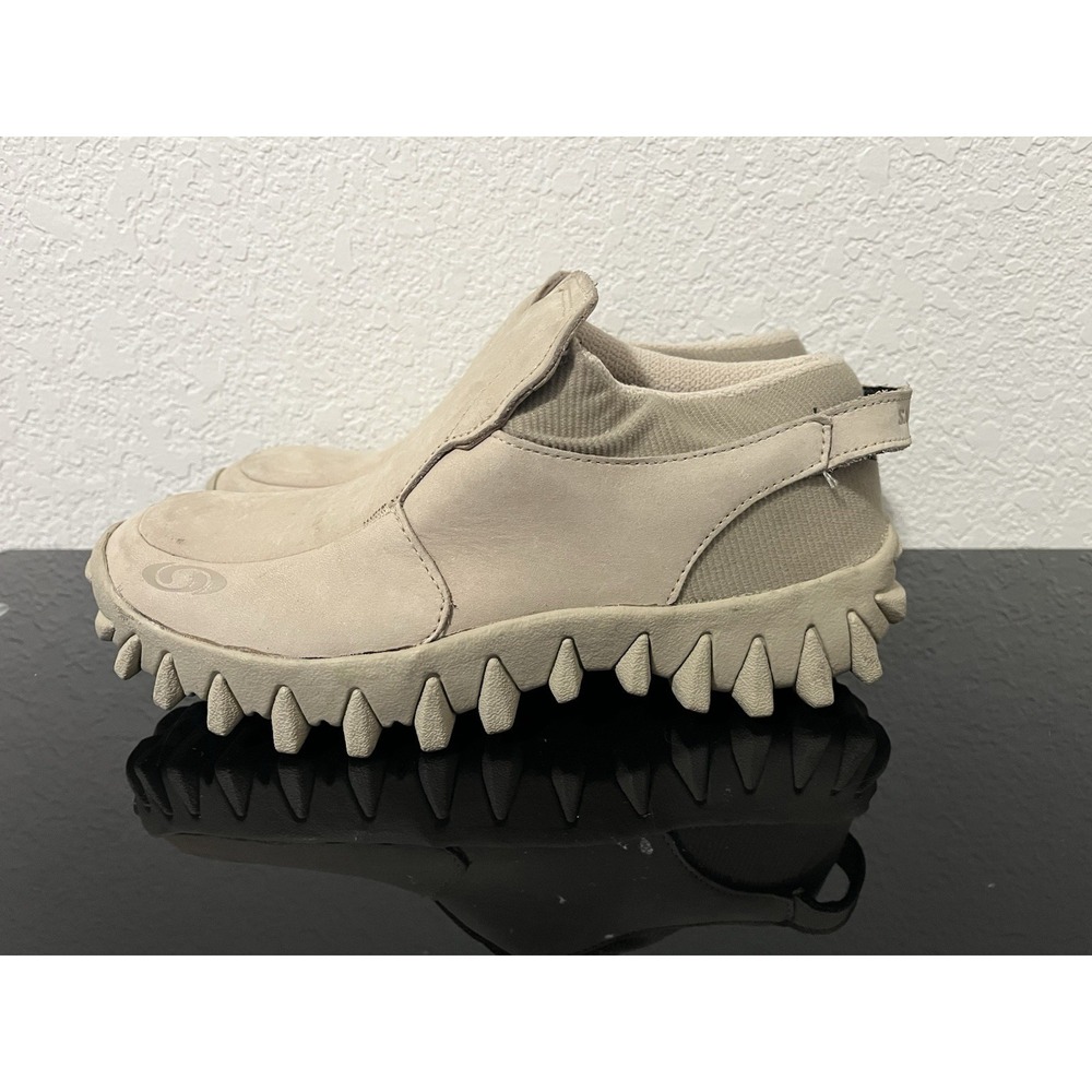 Vtg SALOMON Contagrip CX 'Snow Clog' Tan Suede Slip-On Winter Shoes Size 8